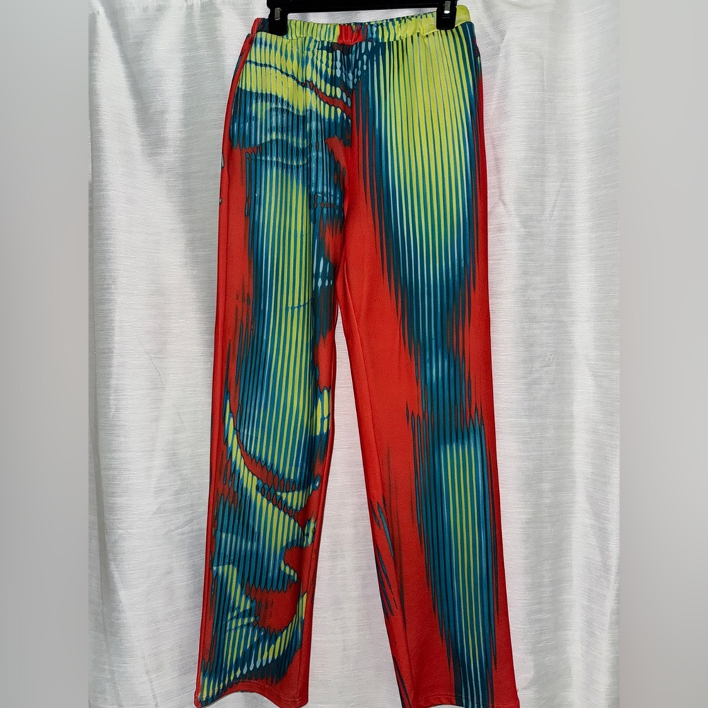 Nichole Lynel Vibrant Multicolor Body Scan Tank Top & Pants 2 Piece Set - Size L - Picture 7 of 10
